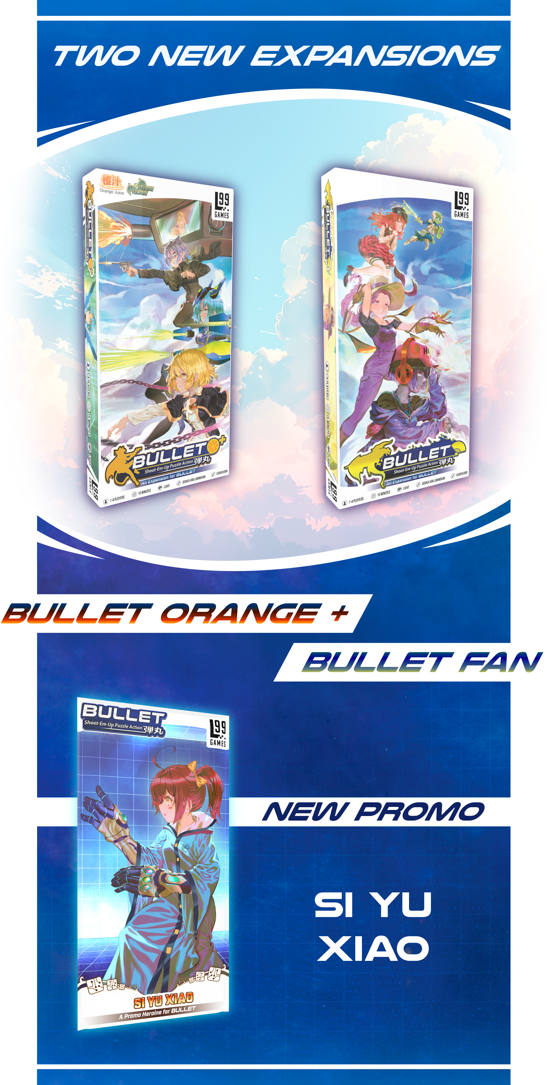 Bullet Cubed: New Expansions & Storage Box by Level 99 Games