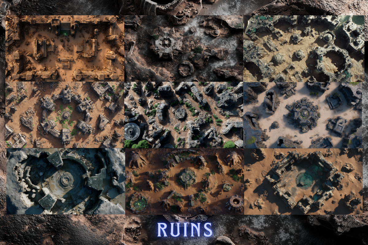 1100+ Sci-fi Battlemaps for TTRPG and VTT by Agnesagraphic - Gamefound