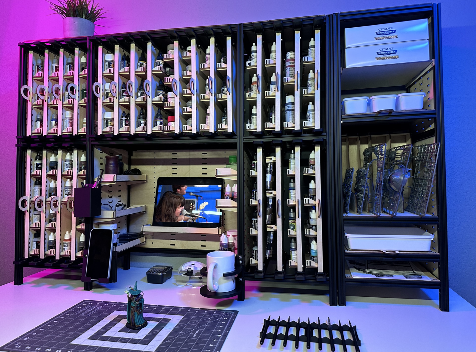 MIXRACK Modular Paint Storage and Hobby Workstation by Grim Rabbit ...