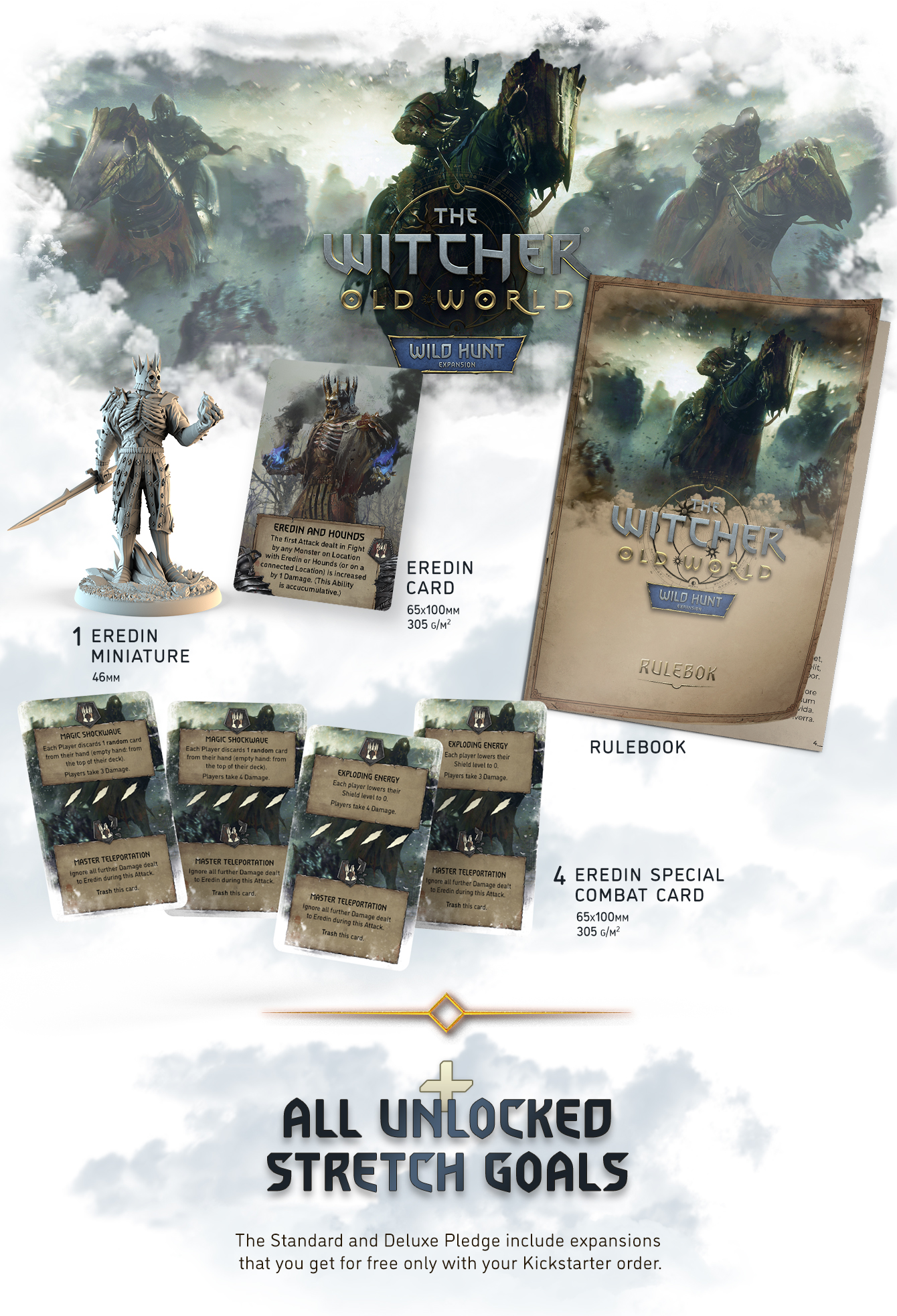 The Witcher Old World Gameplay All-In Pledge Kickstarter Board Game - The  Game Steward
