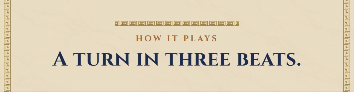 How it plays: a turn in three beats.
