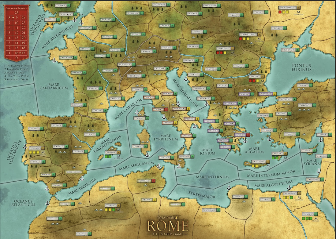 Total War: ROME: The Board Game by Colour Command & Combat Ltd