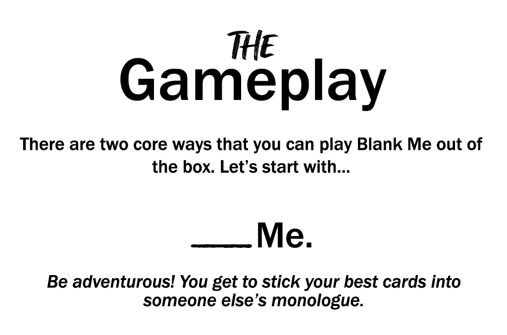 Blank Me. by Silverspire Games Gamefound