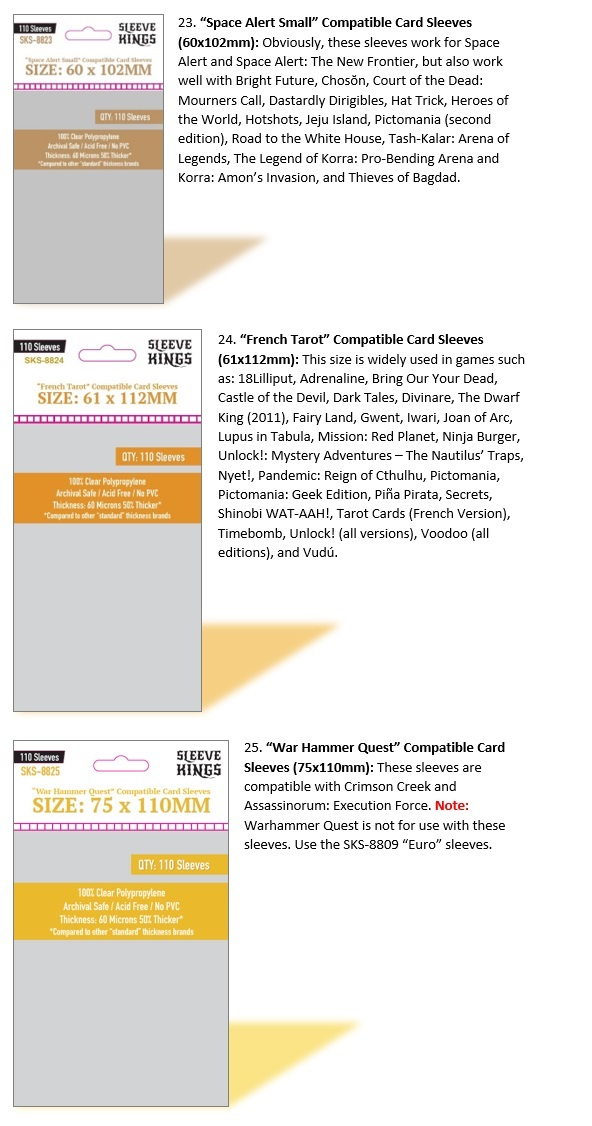 Season 4 Sleeve Kings in 43 Standard & 8 Premium Sizes by Imperial