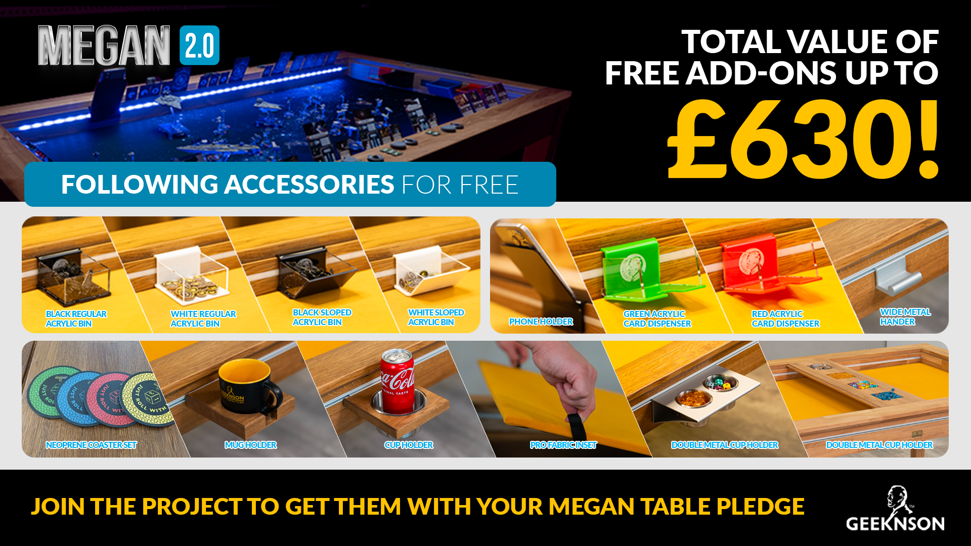 The Megan 2.0 Board Game Table by Geeknson by Geeknson Team Gamefound