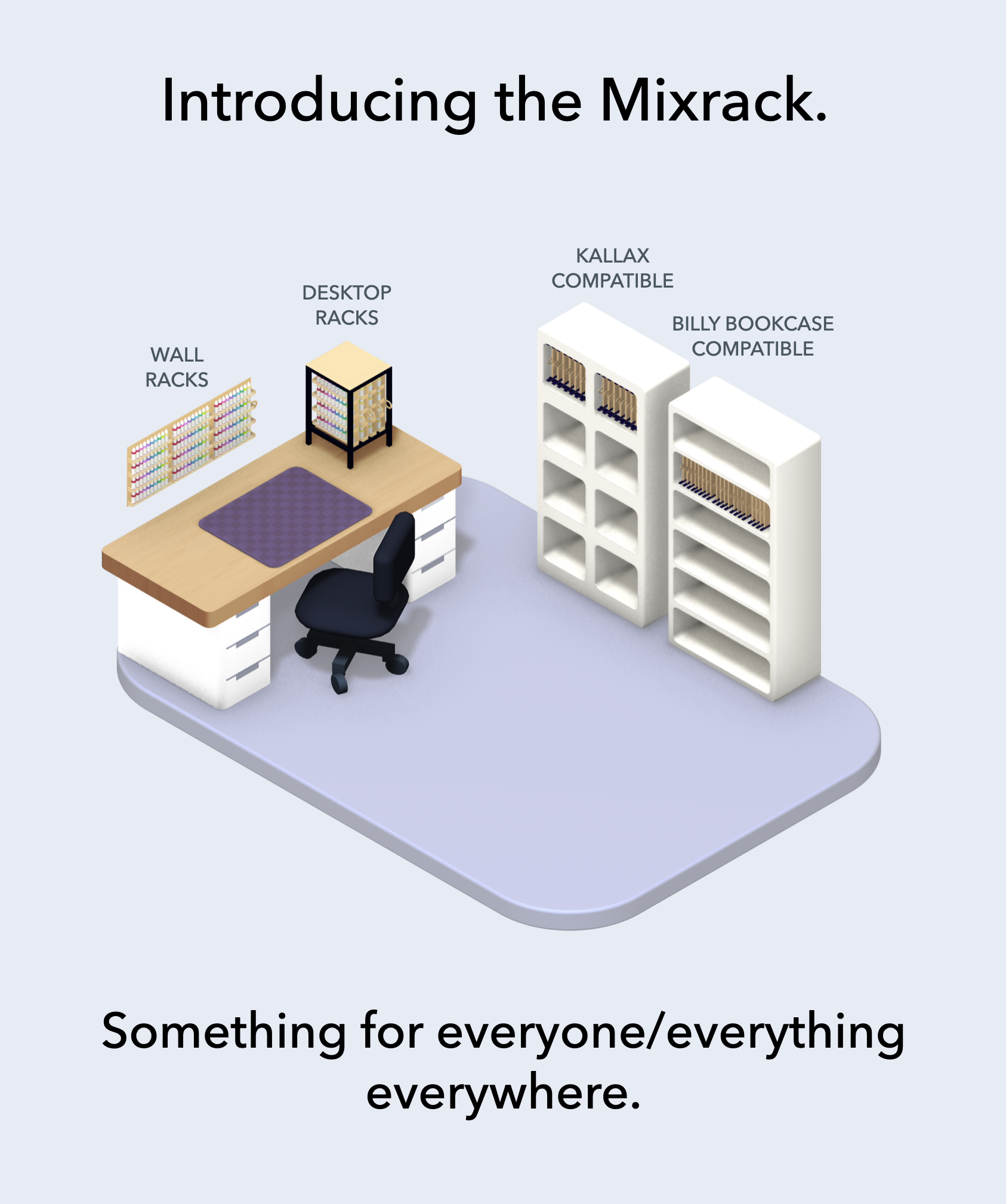 MIXRACK Modular Paint Storage and Hobby Workstation by Grim Rabbit ...