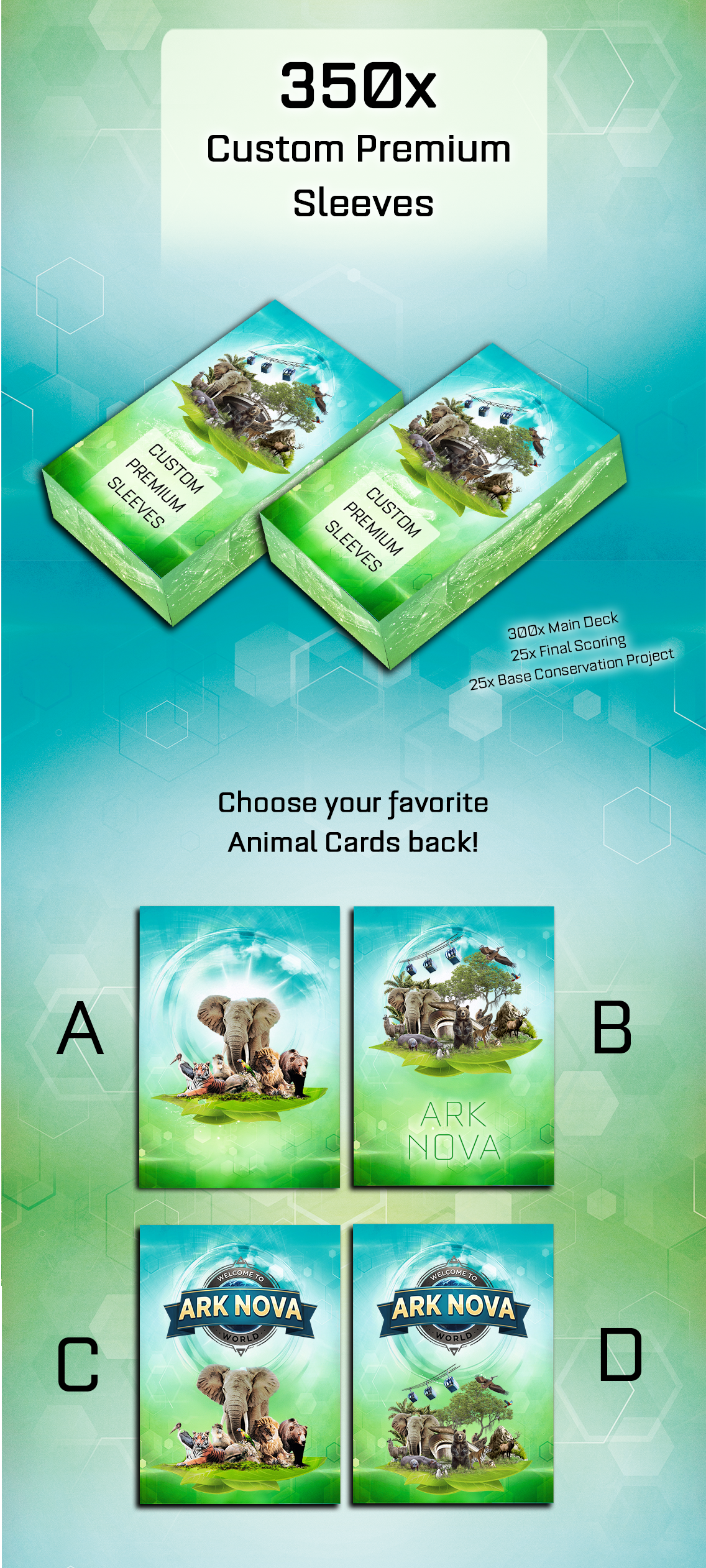 ark nova card sleeves Custom Sleeves main image 0