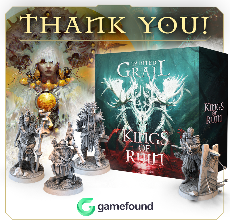 Awaken Realms Tainted Grail: Kings of Ruin Deluxe Journal - Premium Leather-Like Exploration Journal & Artbook with Beautiful Embossing - 380+ Pages! Ages 14+, 1-4 Players, 2-3 Hour Playtime