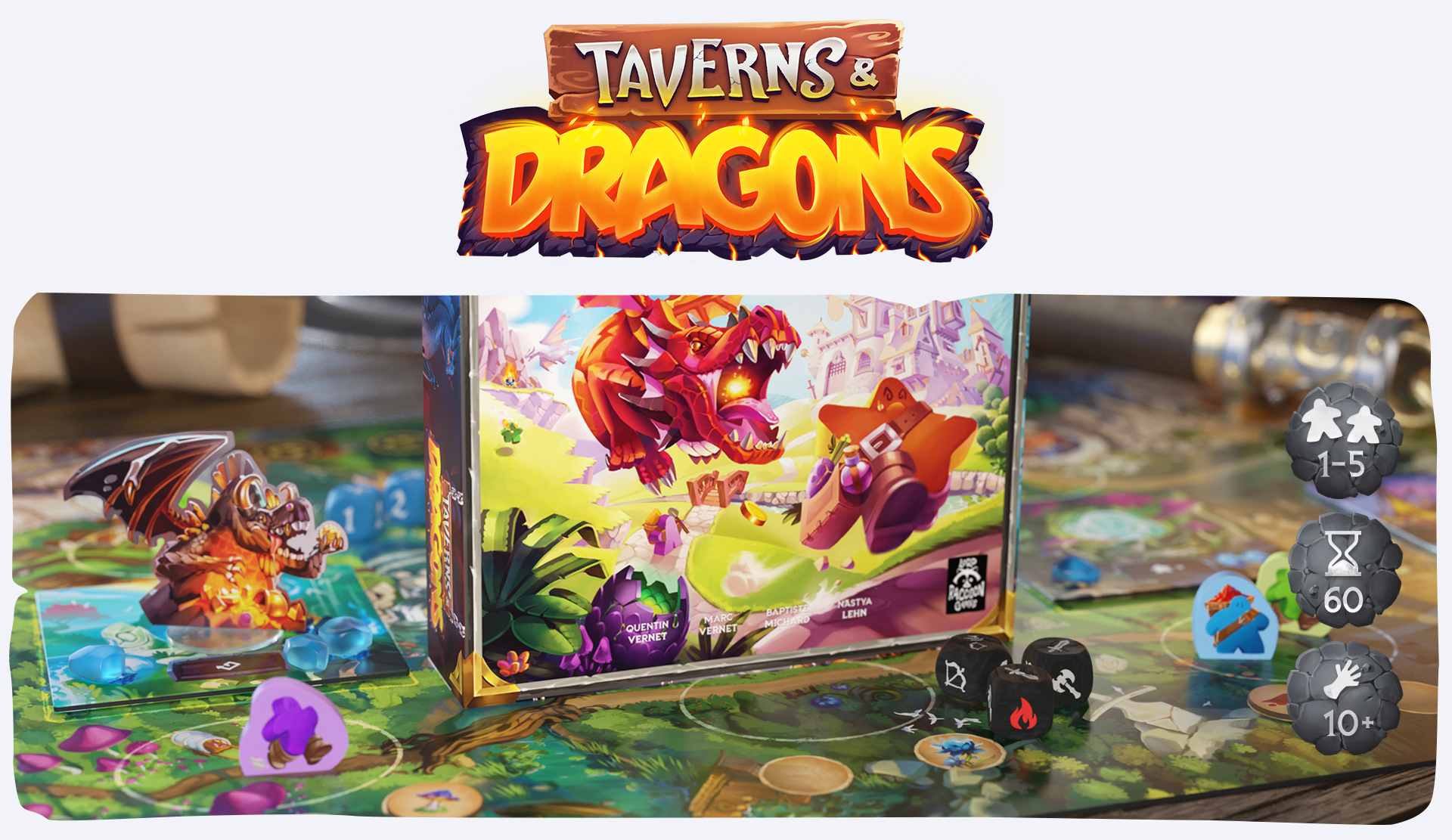 Taverns & Dragons by Lord Raccoon Games - Gamefound