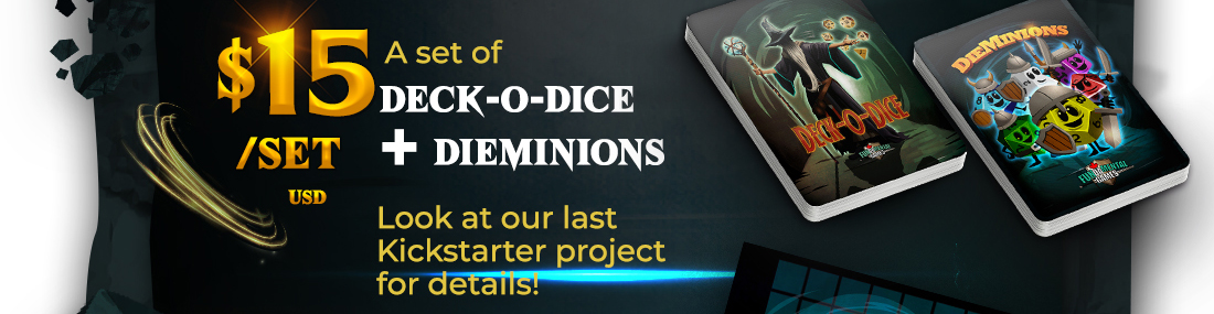 DIE in the Dungeon! by FunDaMental Games - Deck-O-Dice - Gamefound