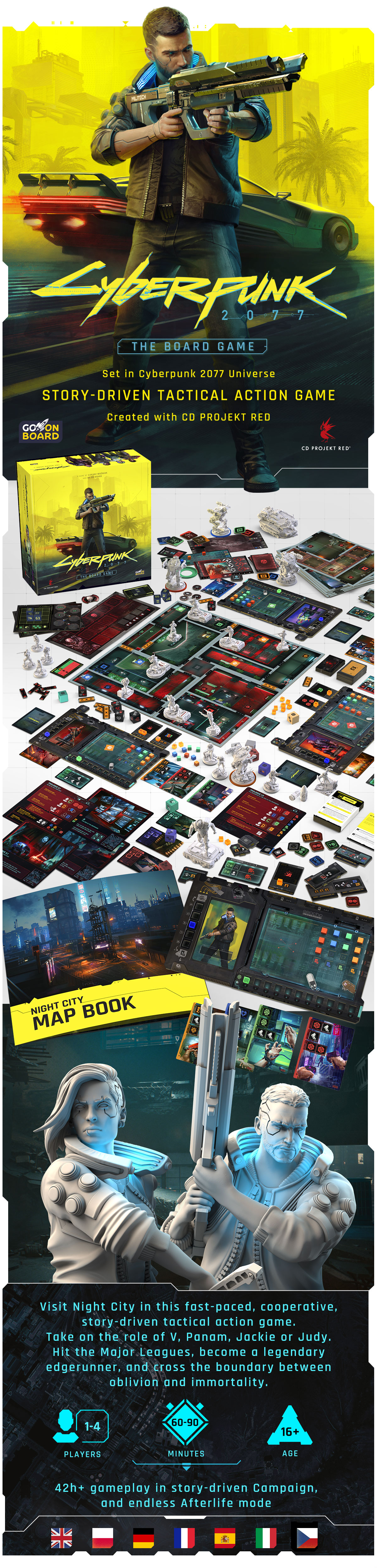Cyberpunk 2077 - The Board Game by Go On Board - Gamefound