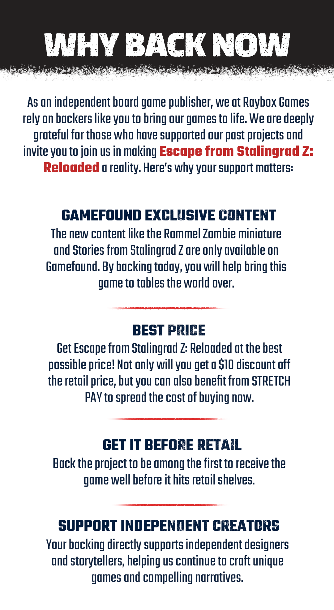 Escape from Stalingrad Z - Reloaded by Raybox Games - Gamefound