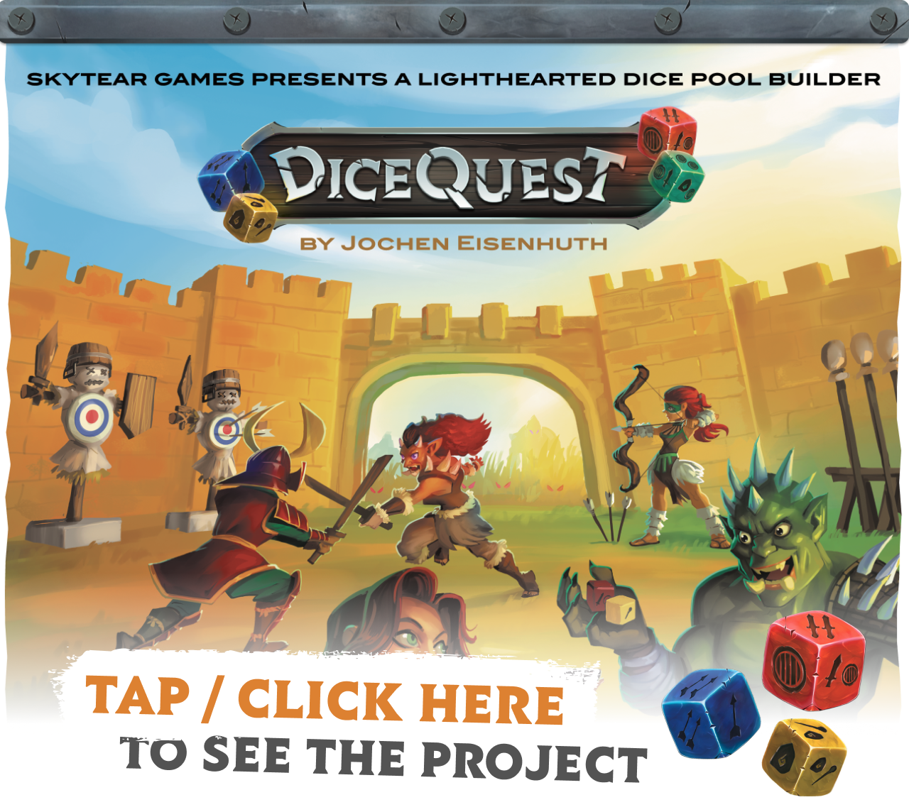Dicequest by Skytear Games - 1500 backers and counting! The point on ...