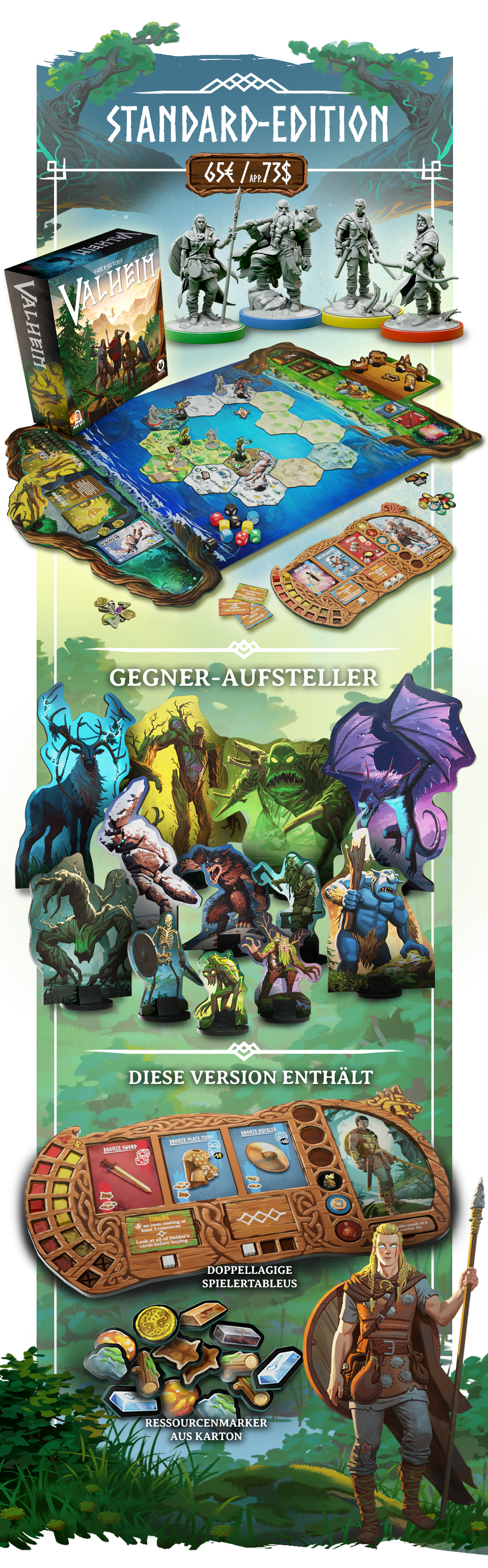 Valheim Text Valheim: The Board Game by MOOD Publishing - Gamefound
