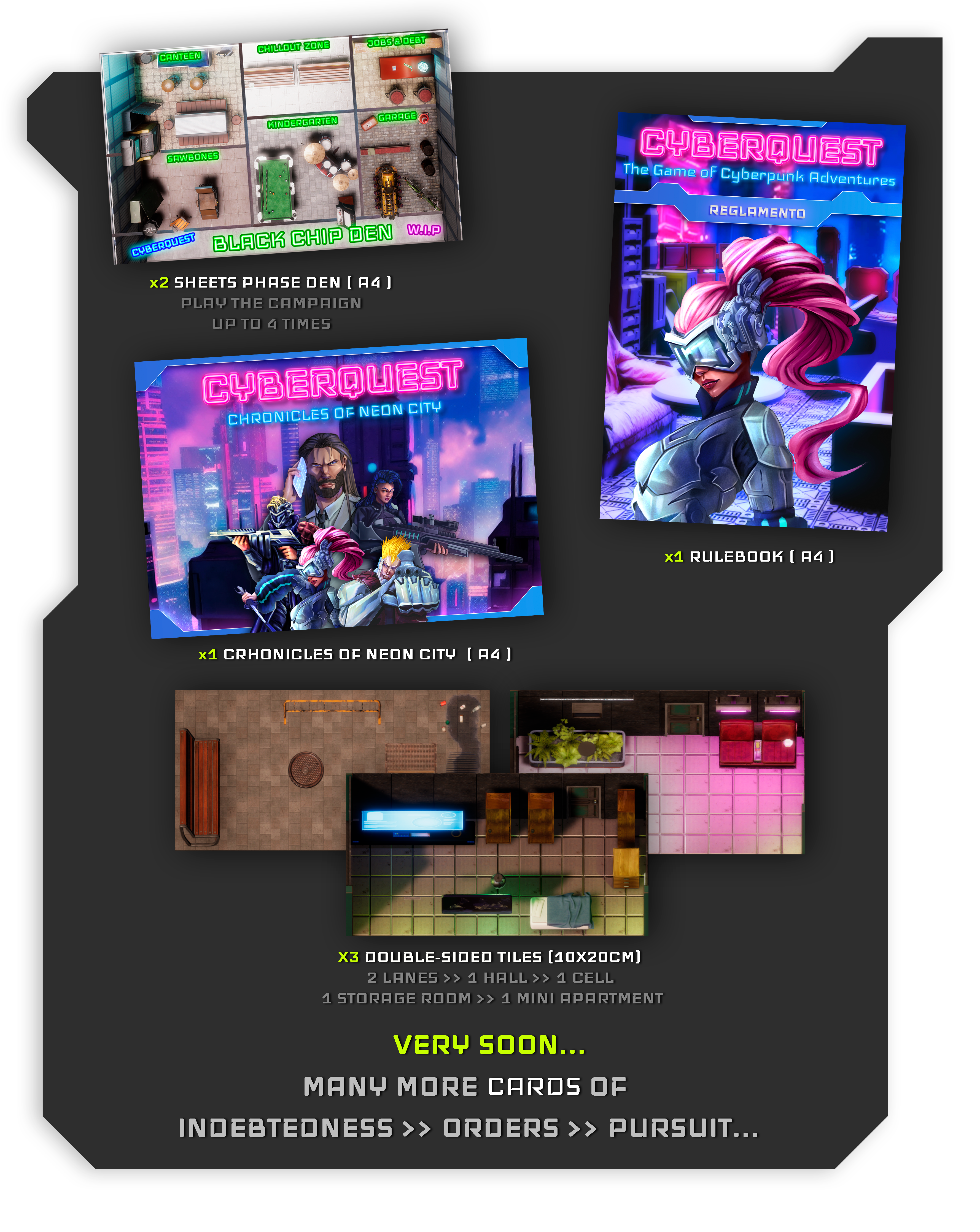 CyberQuest. The Game of Cyberpunk Adventures by Infinity Darkness Games ...