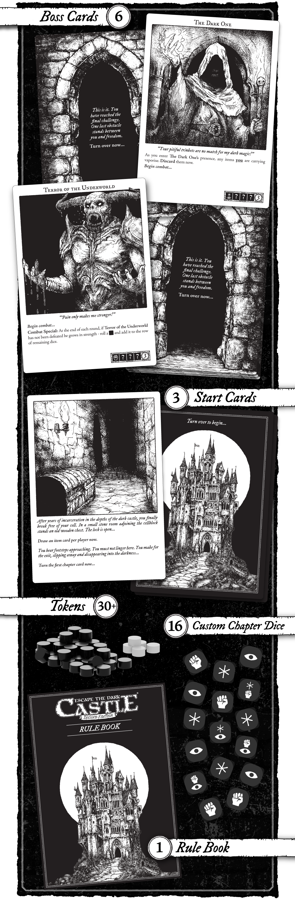 PKGamePack Escape the Dark Castle ( le jeu de base + 3 Extensions ) - Français