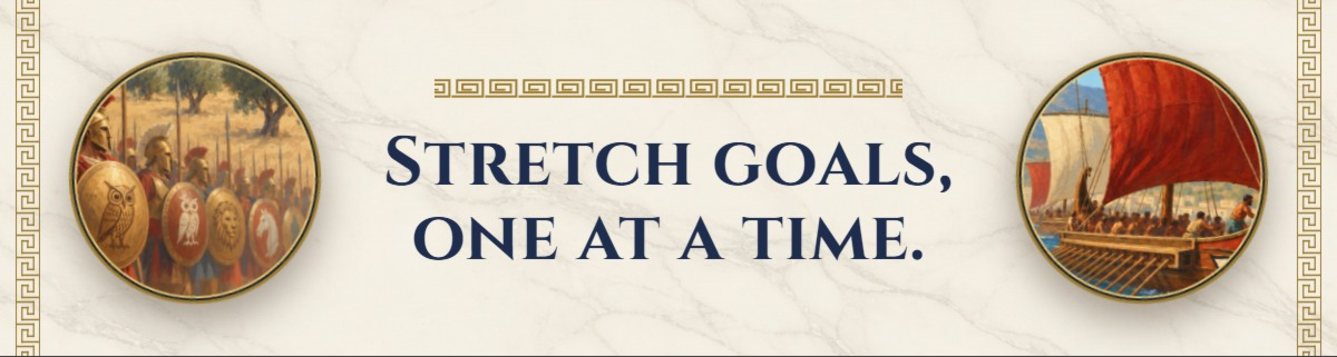 Stretch goals, one at a time.