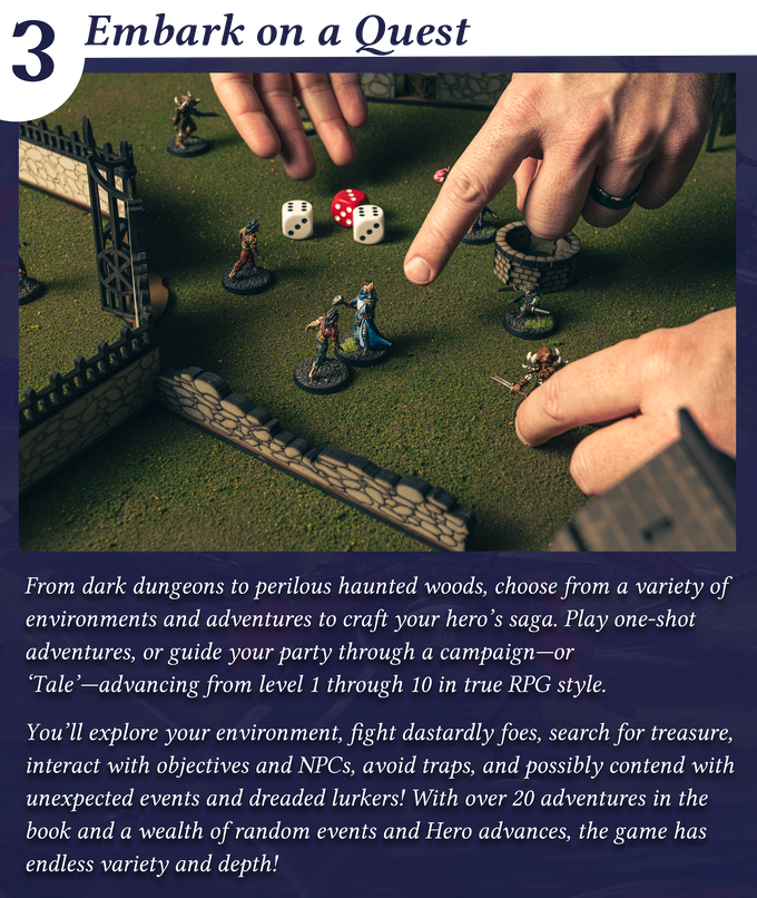 Lasting Tales: A Fantasy Miniatures Game by Blacklist Games LLC