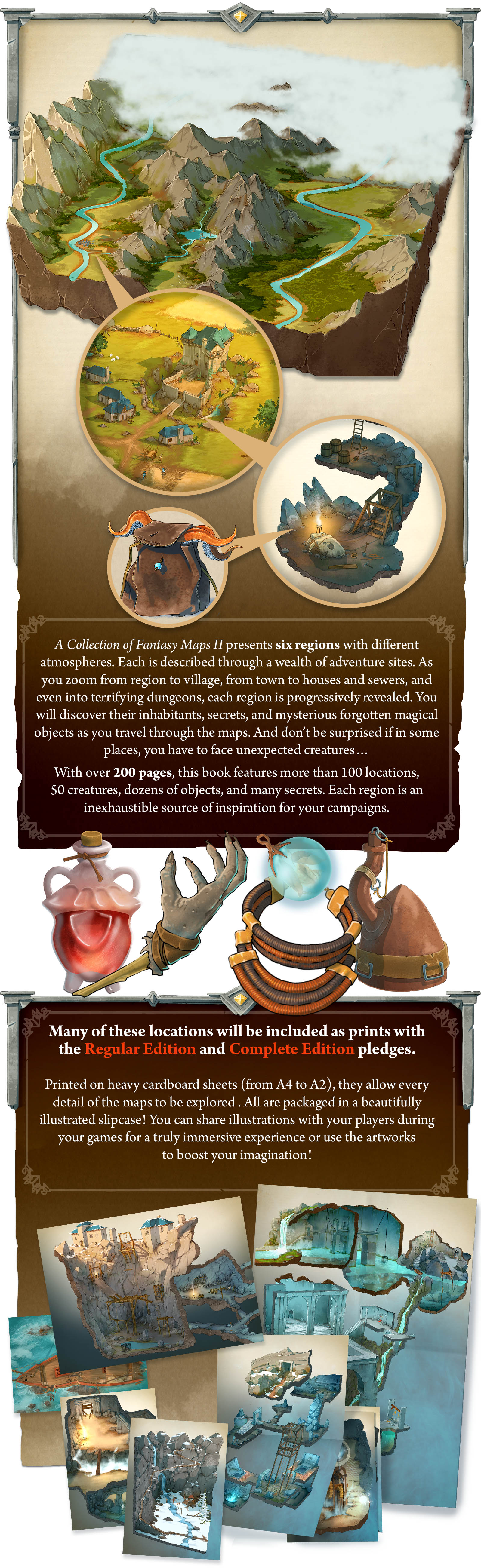 Tasktracker Fantasy Map A Collection of Fantasy Maps II by De Architecturart - Gamefound