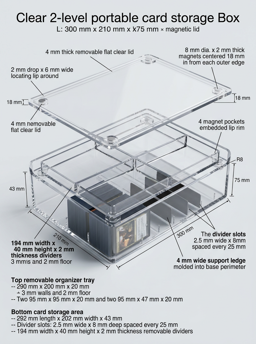 Virtual Task Card Rack StackVault: Modular Card & Tabletop Storage System by ...