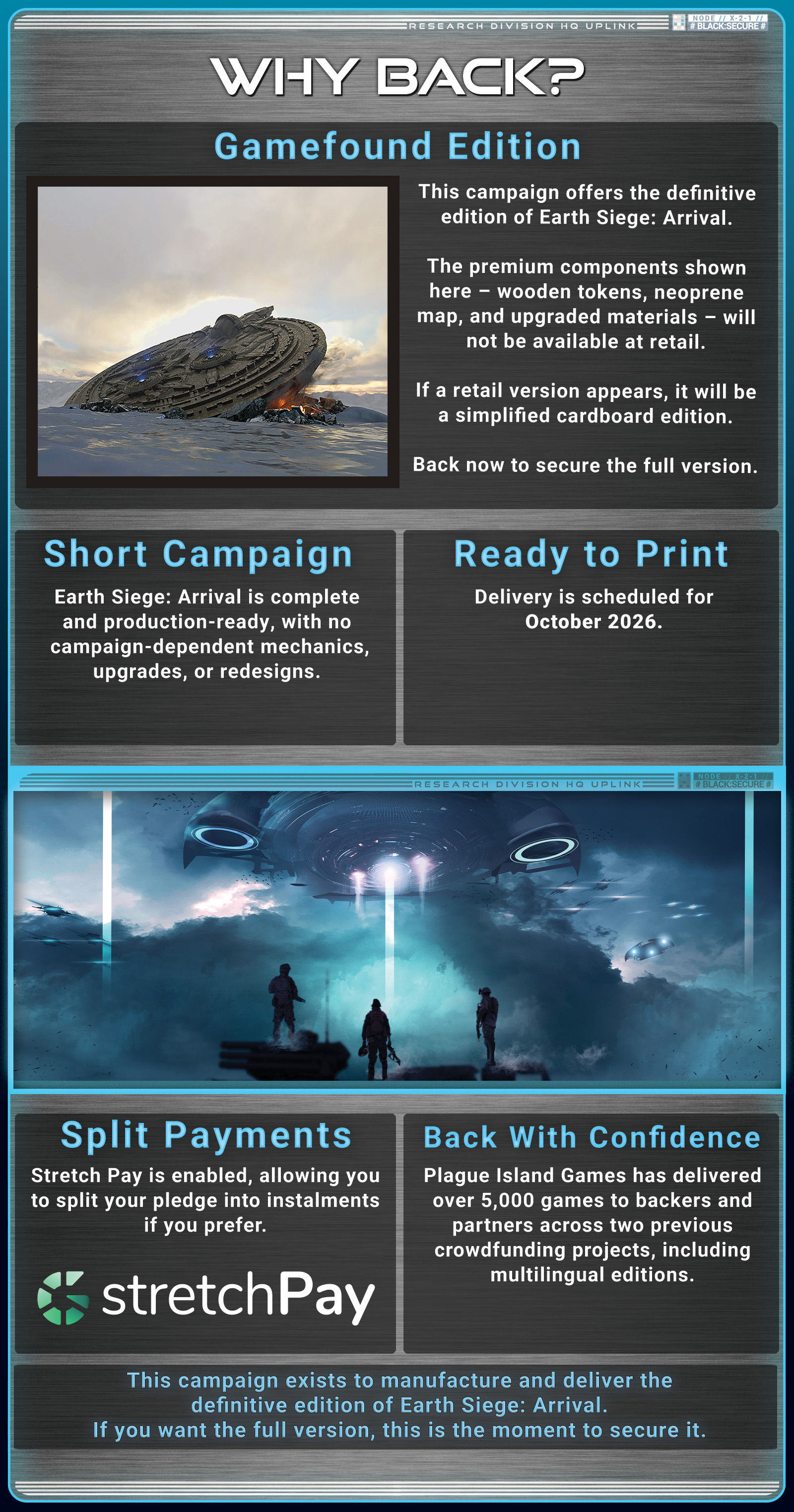 Earth Siege: Arrival by Plague Island Games - Gamefound