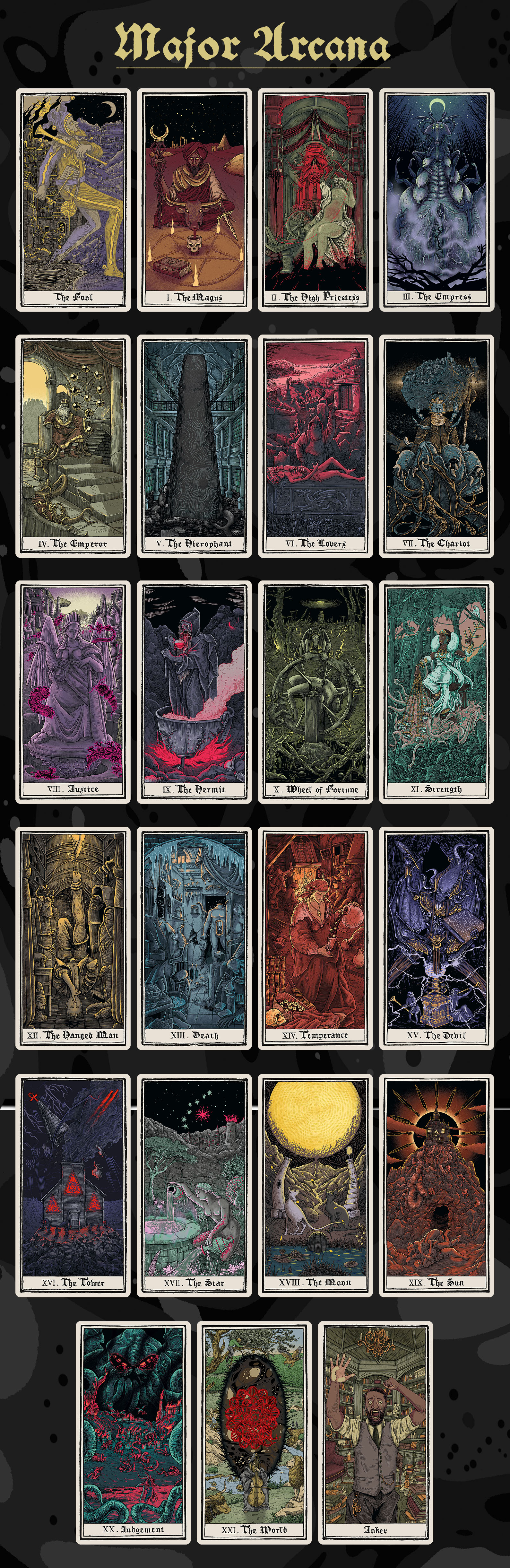 Tarot Cthulhu 78 cartas