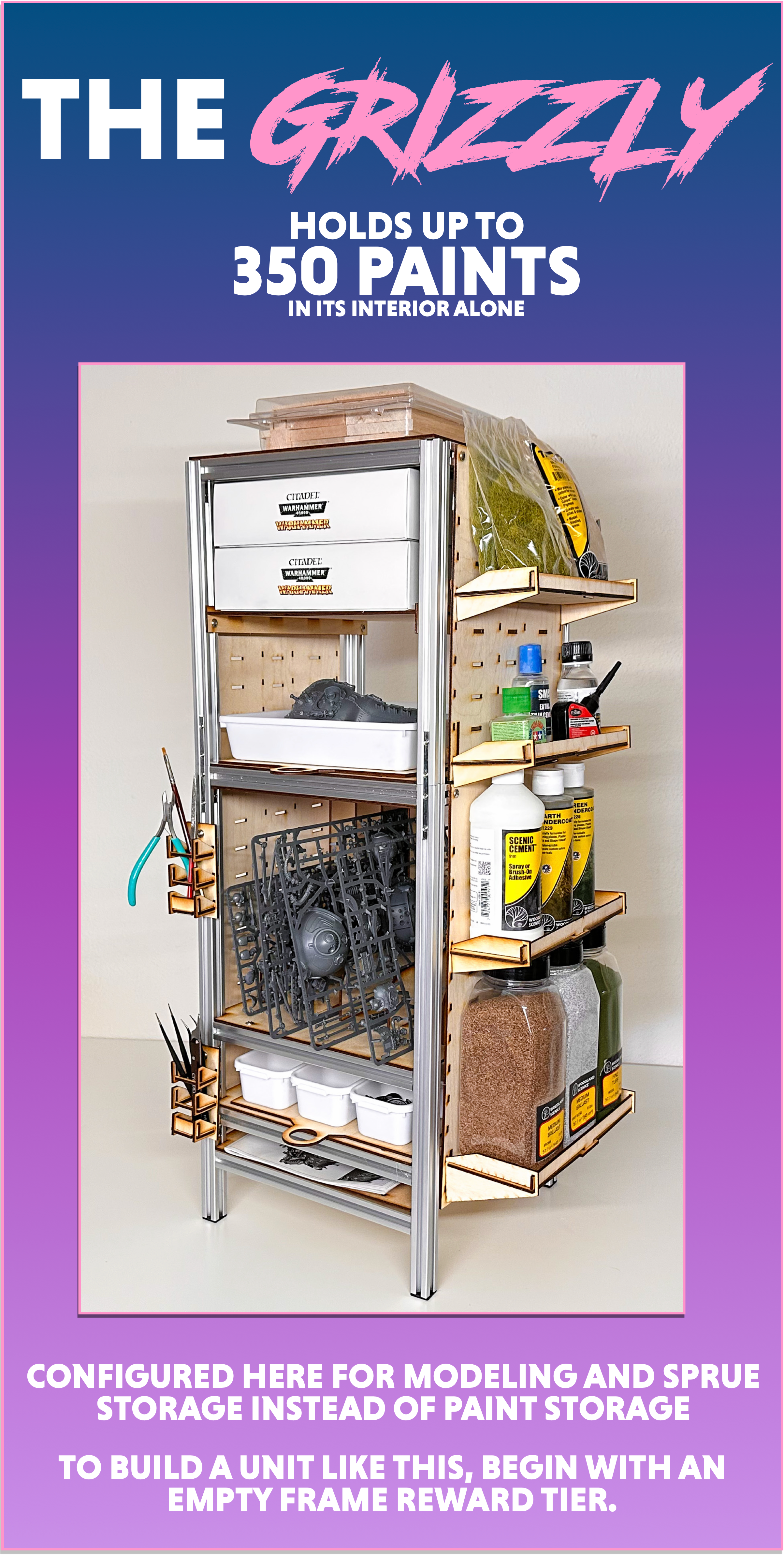 Modular Paint Rack - Vertical (Hobby Tool) - HobbySearch Hobby Tool Store