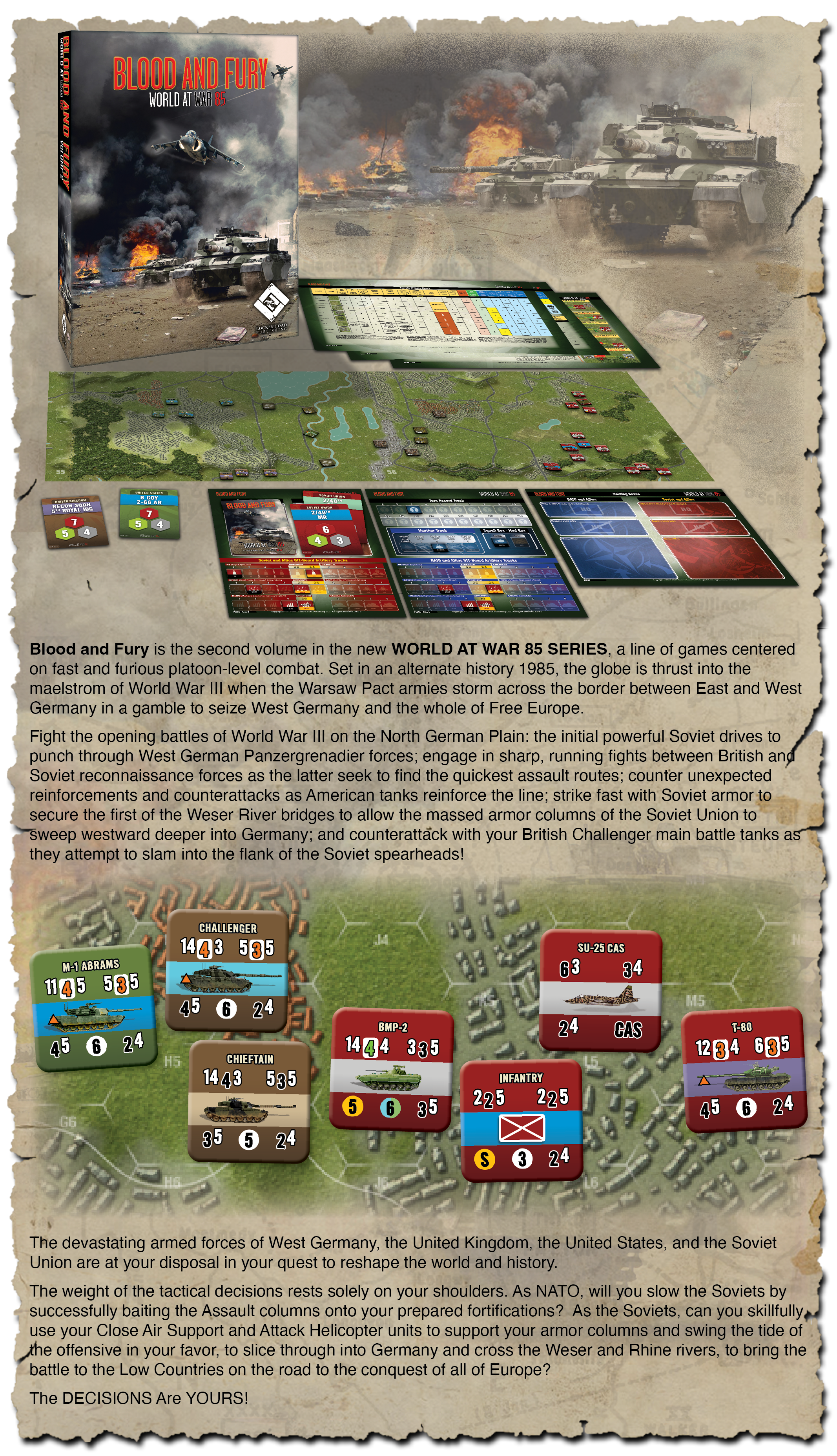 World At War 85 Blood and Fury by Lock 'n Load Publishing - Gamefound