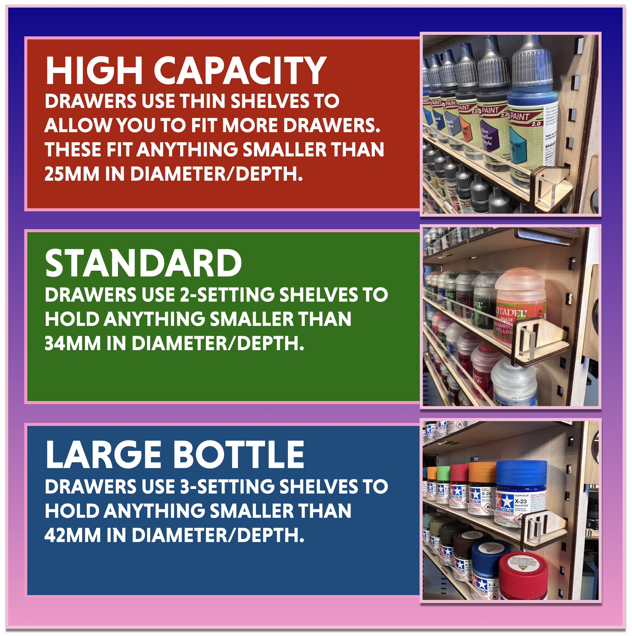 MIXRACK Modular Paint Storage and Hobby Workstation by Grim Rabbit ...