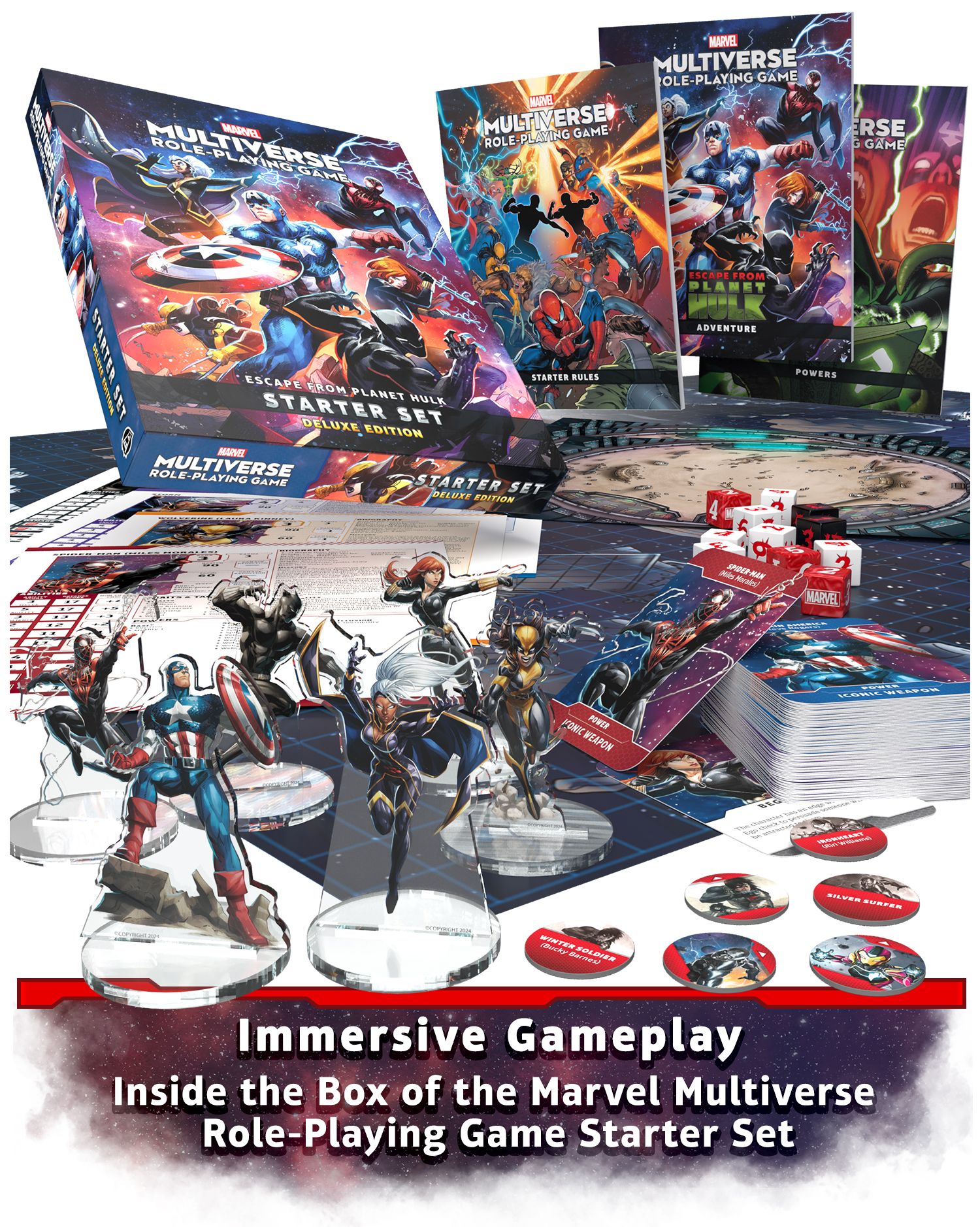 Marvel Multiverse RPG - Deluxe Starter Set by CMON - Unveiling