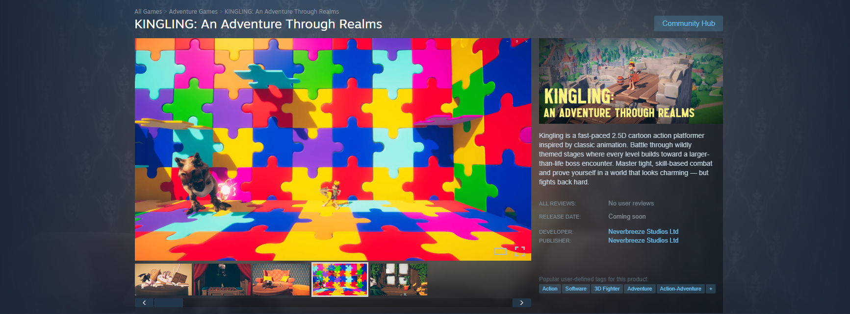 KINGLING: An Adventure Through Realms by Neverbreeze Studios - Gamefound