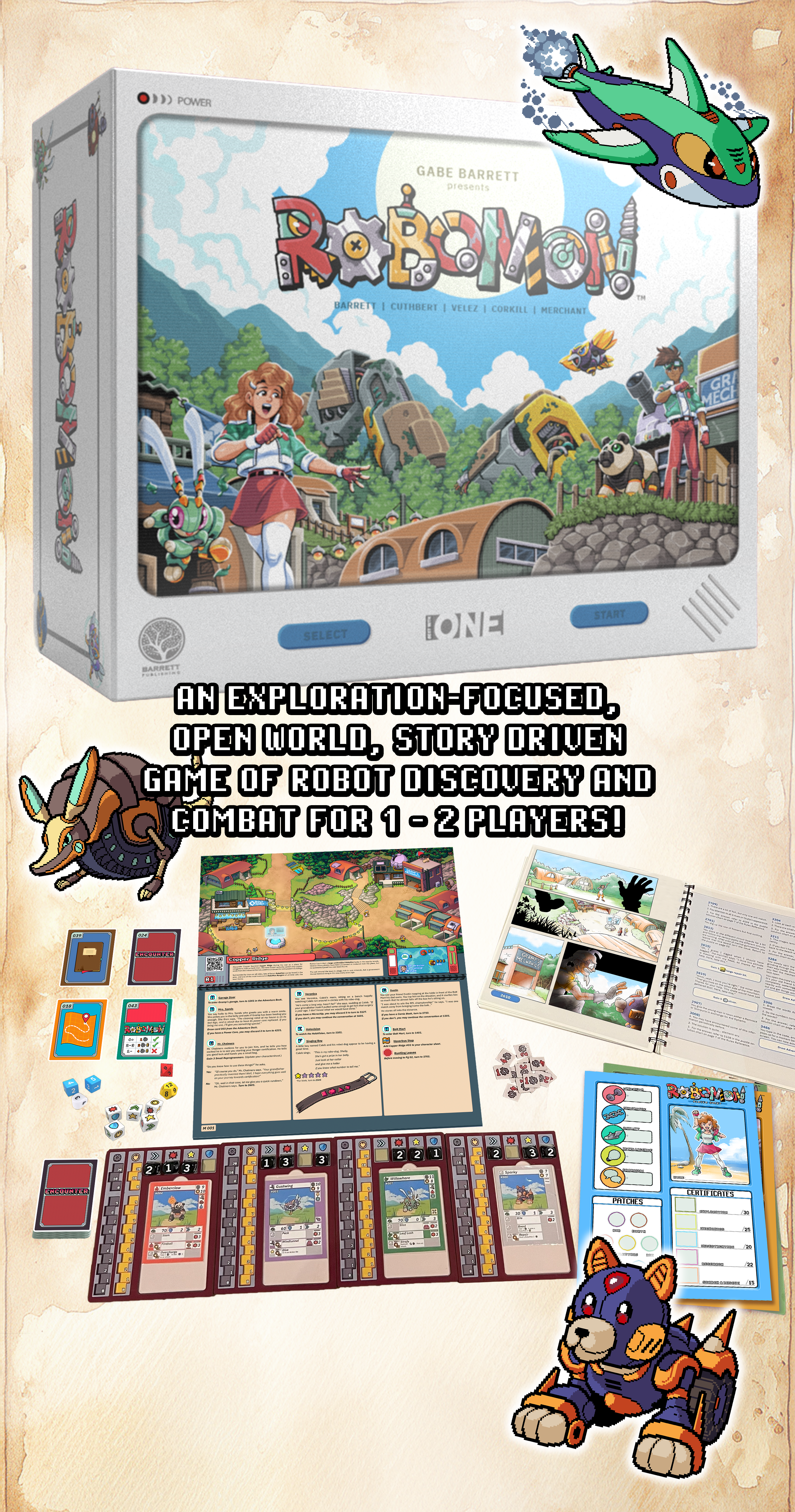 RoboMon | The Tabletop Adventure! by Gabe-Barrett - Gamefound
