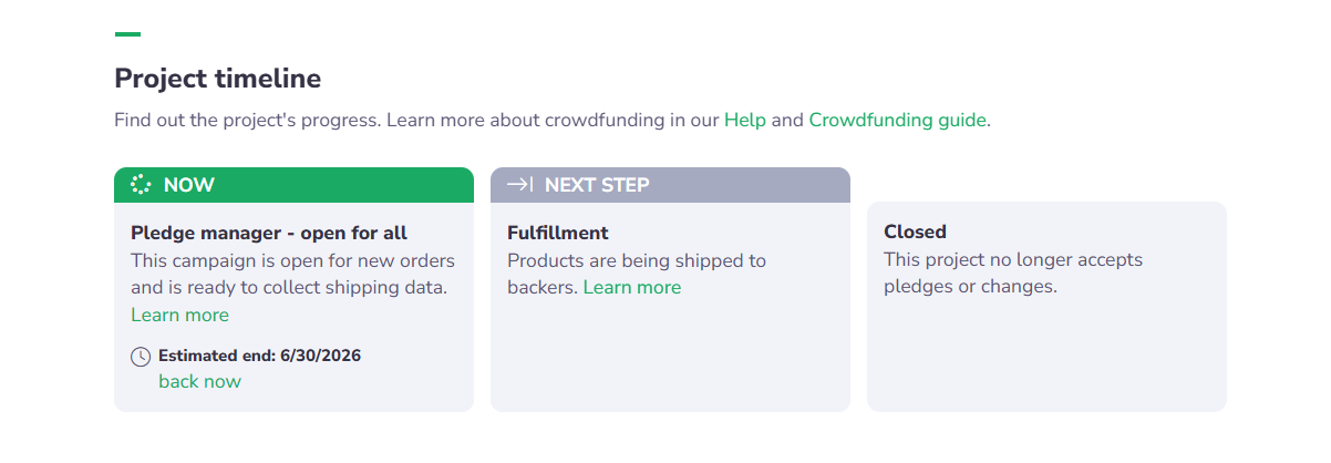[What's New] Pledge Manager countdown & auto closure - Gamefound